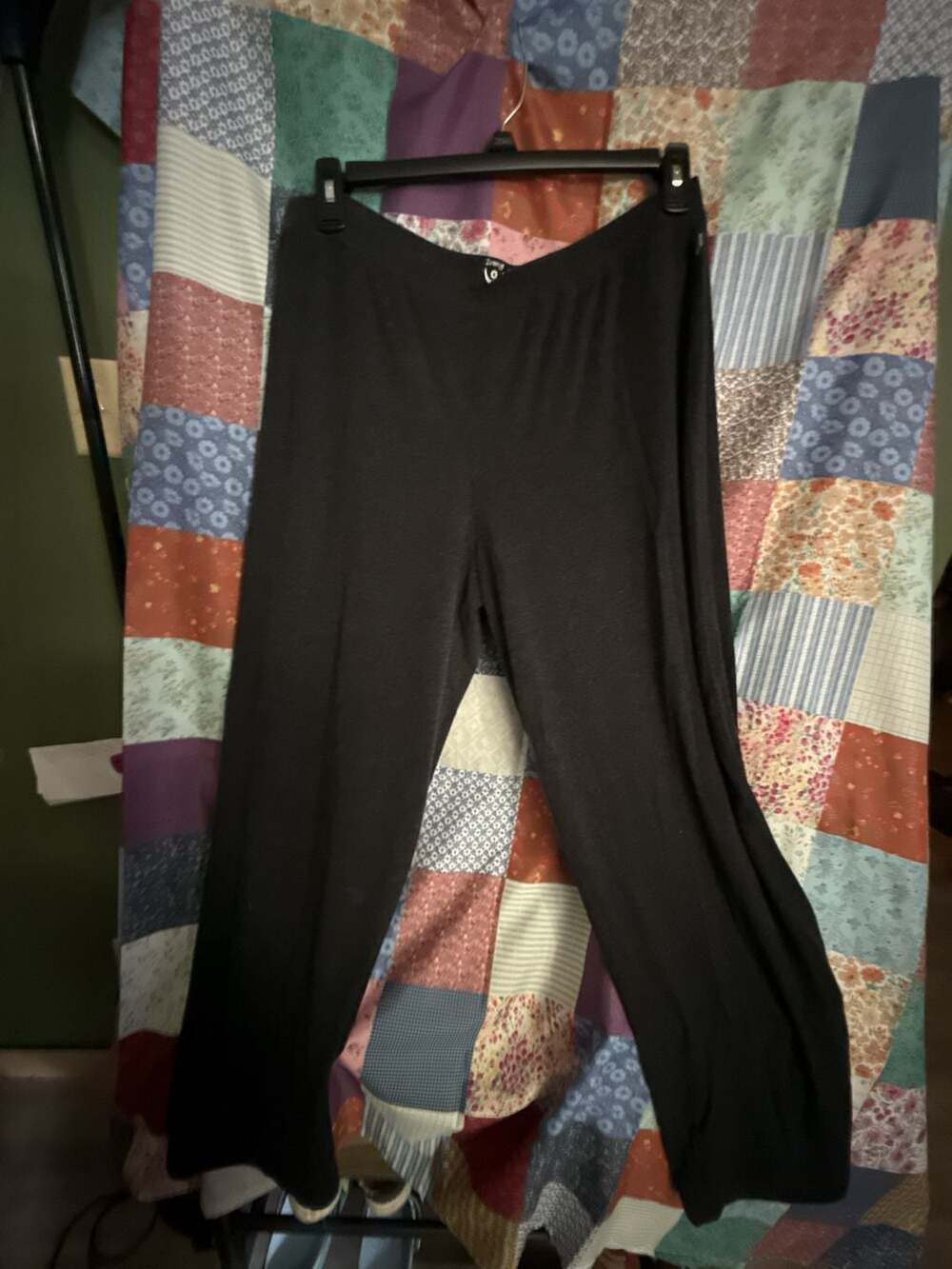 Zenergy by Chico's Black Tencel Blend Elastic Waist Pull-On Pants Size 3